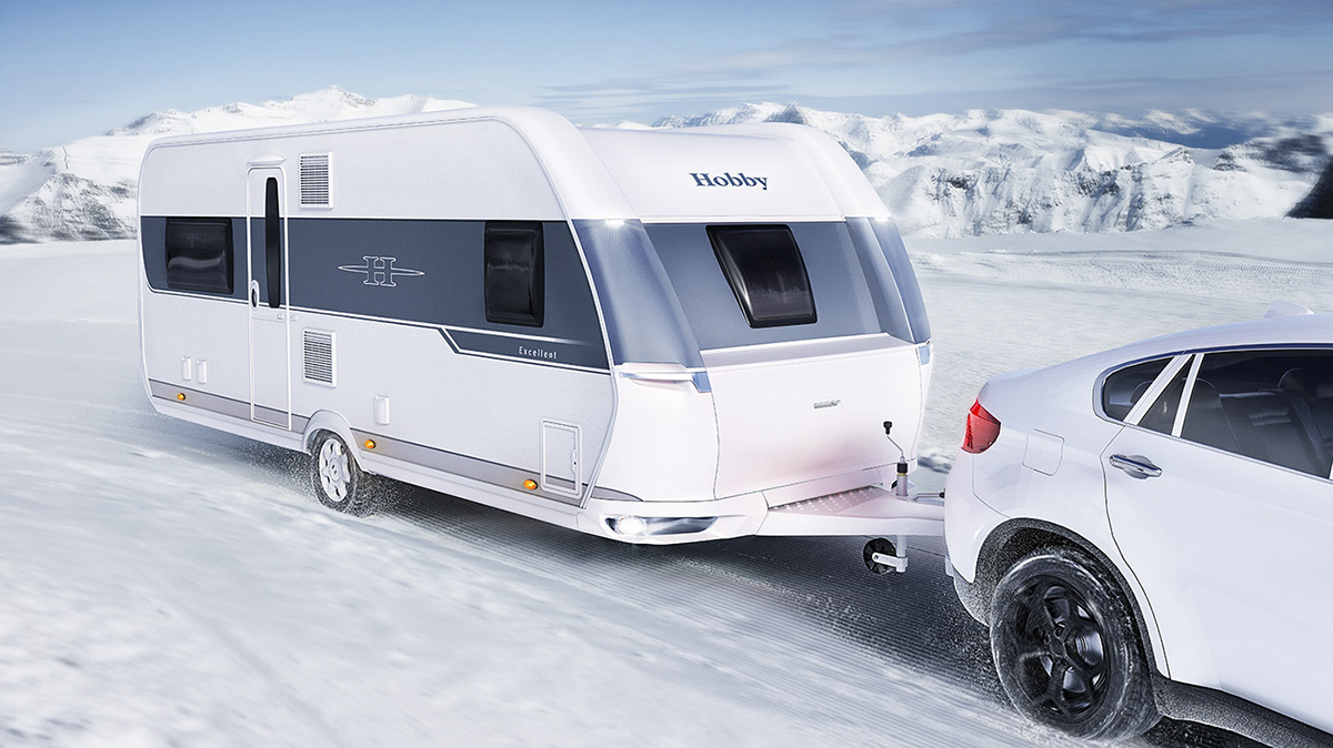 3D Rendering Hobby Wohnwagen