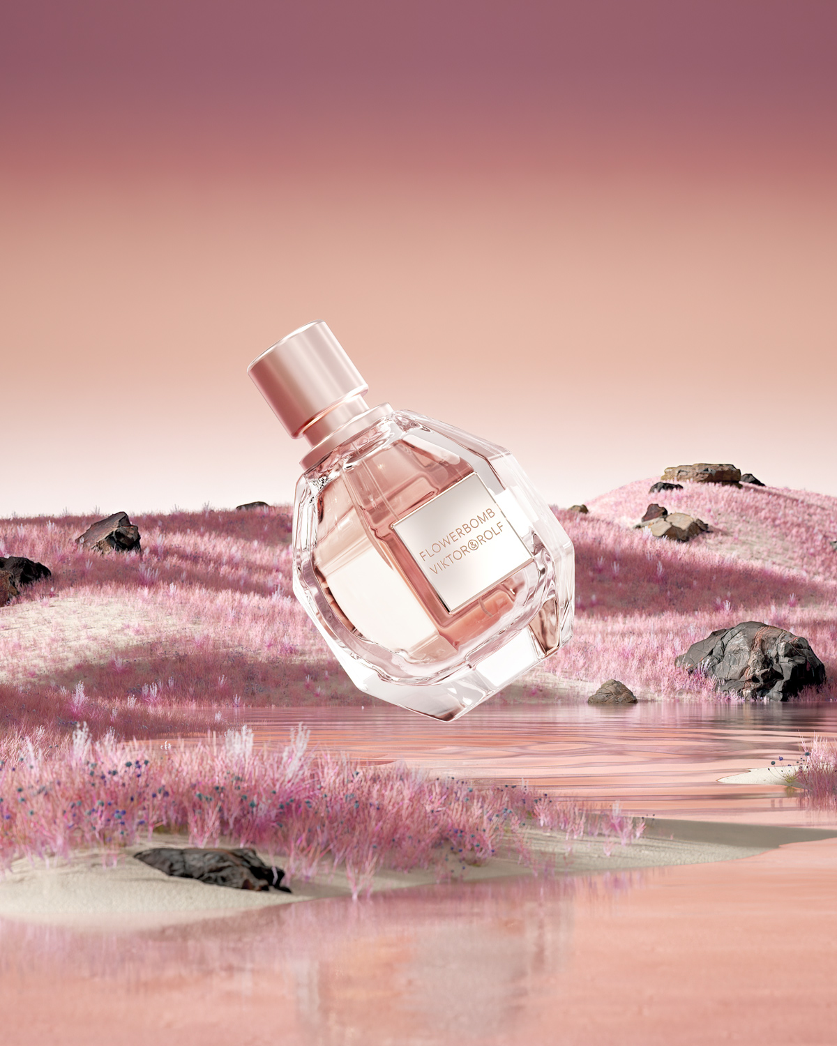 Flower Bomb 3D rendering