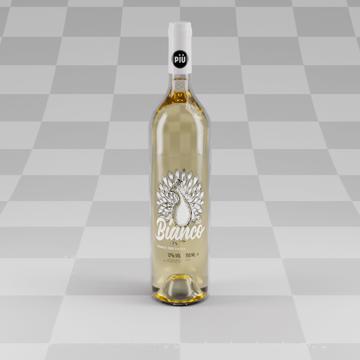 PIÙ VINO Weinflasche