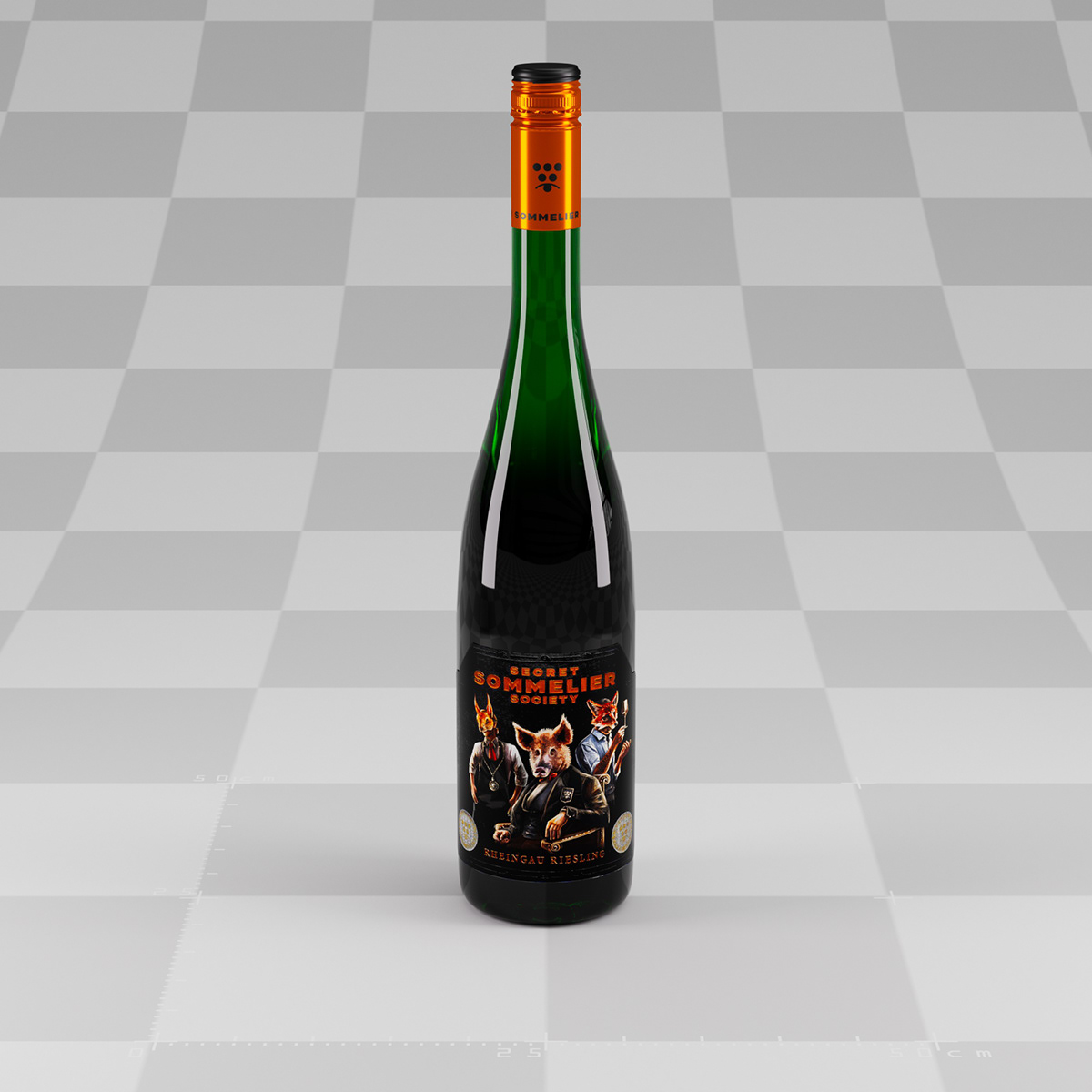 PIÙ VINO Weinflasche