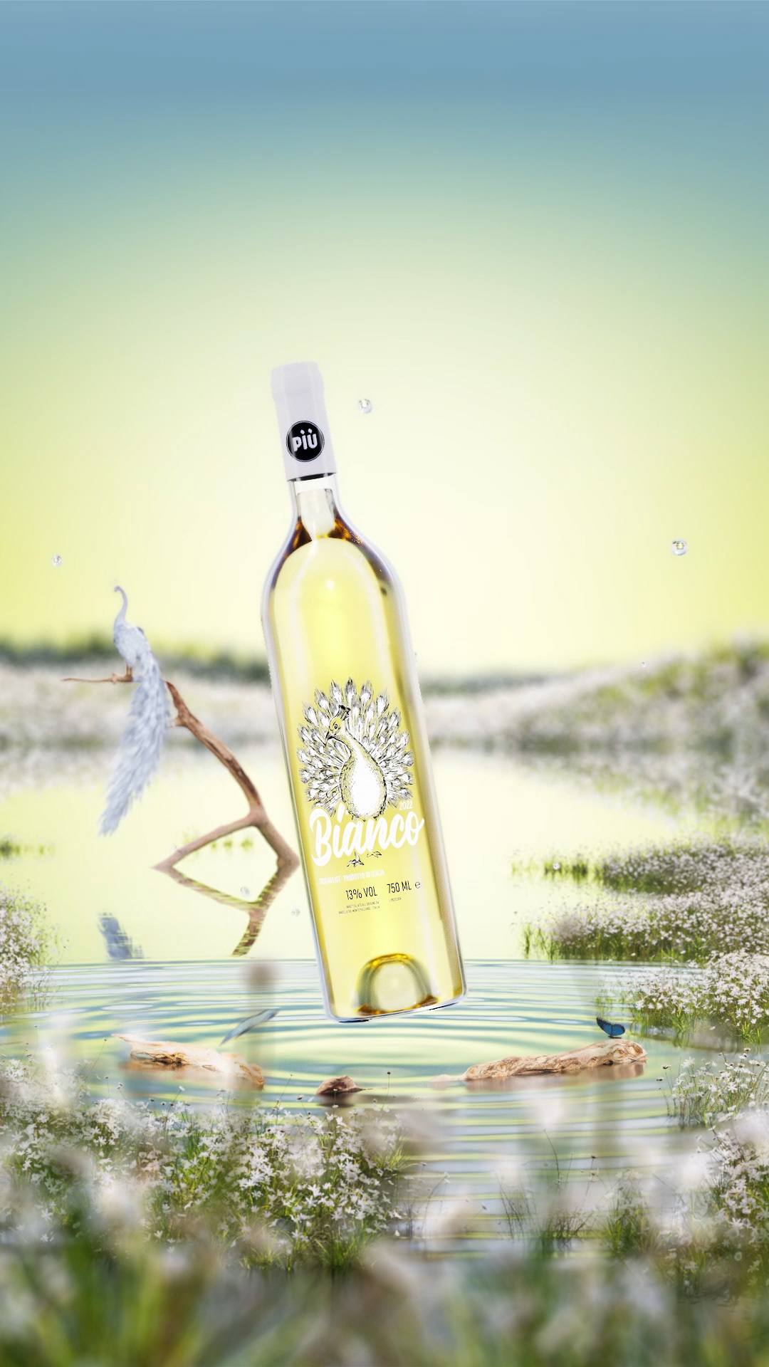 PIÙ VINO Weinflasche