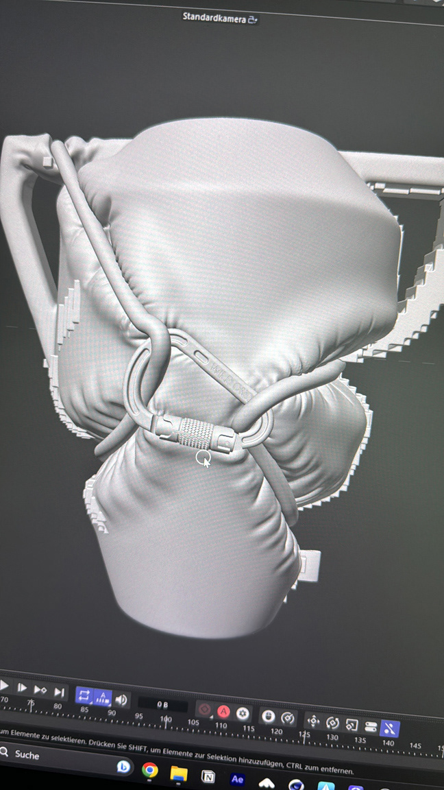 3D-Daten der Skulptur Pressure