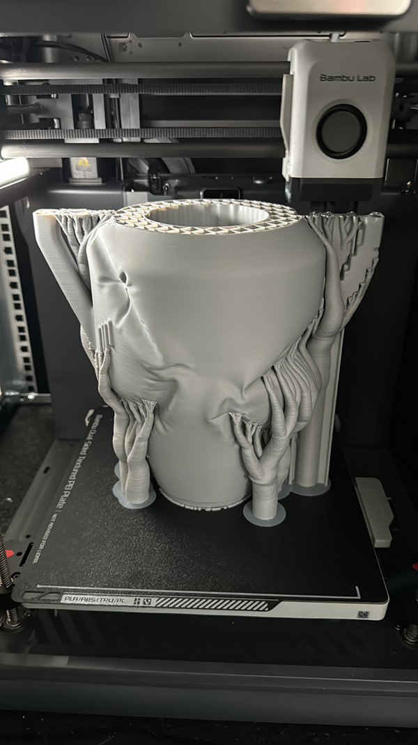 Skulptur Pressure im 3D Druck